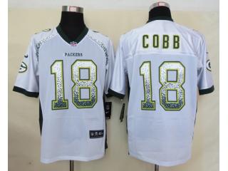 Green Bay Packers 18 Randall Cobb Drift Fashion White Elite Jersey