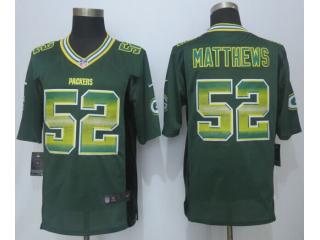 Green Bay Packers 52 Clay Matthews Strobe Limited Jersey