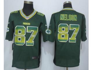 Green Bay Packers 87 Jordy Nelson Strobe Limited Jersey