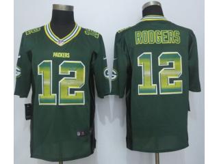 Green Bay Packers 12 Aaron Rodgers Strobe Limited Jersey