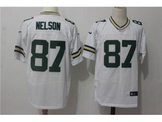Green Bay Packers 87 Jordy Nelson Elite Football Jersey White