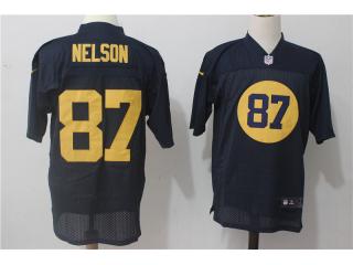 Green Bay Packers 87 Jordy Nelson Elite Football Jersey Navy Blue