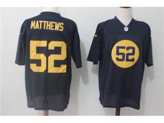 Green Bay Packers 52 Clay Matthews Elite Football Jersey Navy Blue