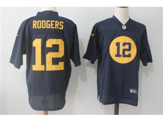 Green Bay Packers 12 Aaron Rodgers Elite Football Jersey Navy Blue