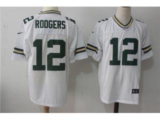 Green Bay Packers 12 Aaron Rodgers Elite Football Jersey White