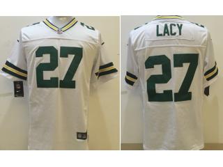 Green Bay Packers 27 Eddie Lacy Elite Football Jersey White