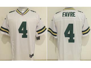 Green Bay Packers 4 Brett Favre Elite Football Jersey White