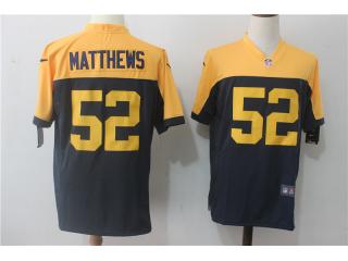 Green Bay Packers 52 Clay Matthews Football Jersey Navy Blue