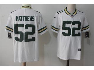 Green Bay Packers 52 Clay Matthews Football Jersey Legend White