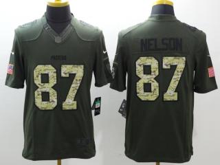 Green Bay Packers 87 Jordy Nelson Salute To Service Limited Jersey