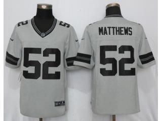 Green Bay Packers 52 Clay Matthews Nike Gridiron Gray II Limited Jersey