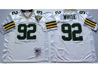 Green Bay Packers 92 Reggie White Football Jersey Retro