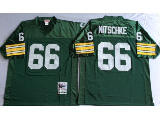 Green Bay Packers 66 Ray Nitschke Football Jersey Retro