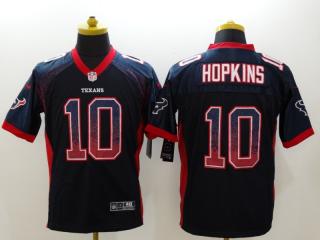 Houston Texans 10 DeAndre Hopkins Drift Fashion Blue Elite Jersey