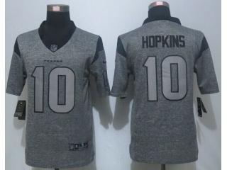 Houston Texans 10 DeAndre Hopkins Stitched Gridiron Gray Limited Jersey