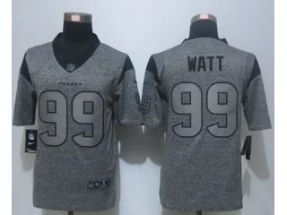 Houston Texans 99 JJ Watt Stitched Gridiron Gray Limited Jersey