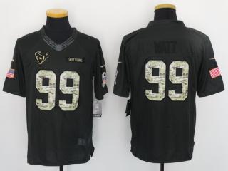 Houston Texans 99 JJ Watt Anthracite Salute To Service Limited Jersey