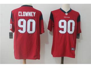 Houston Texans 90 Jadeveon Clowney Football Jersey Red Fan Edition