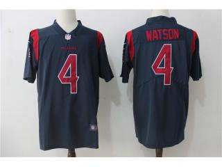 Houston Texans 4 Deshaun Watson Football Jersey legend dark blue Red Word