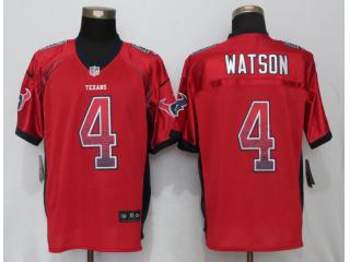 Houston Texans 4 Deshaun Watson Drift Fashion Red Elite Jersey