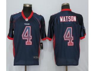 Houston Texans 4 Deshaun Watson Drift Fashion Blue Elite Jersey