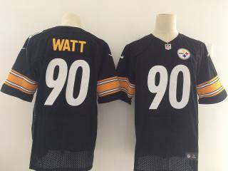 Pittsburgh Steelers 90 T.J. Watt Elite Football Jersey Black