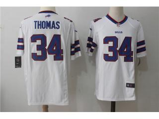 Buffalo Bills 34 Thurman Thomas Football Jersey White Fan Edition