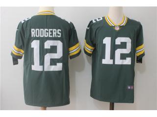 Green Bay Packers 12 Aaron Rodgers Football Jersey Legend