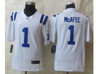 Indianapolis Colts 1 Pat McAfee Football Jersey White