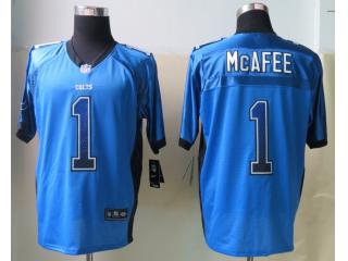 Indianapolis Colts 1 Pat McAfee Drift Fashion Blue Elite Jersey