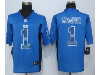 Indianapolis Colts 1 Pat McAfee Blue Strobe Limited Jersey