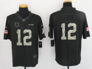 Indianapolis Colts 12 Andrew Luck Anthracite Salute To Service Limited Jersey