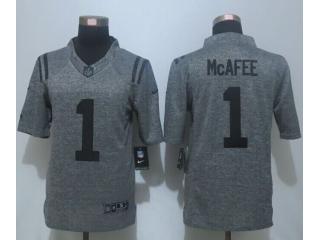 Indianapolis Colts 1 Pat McAfee Stitched Gridiron Gray Limited Jersey