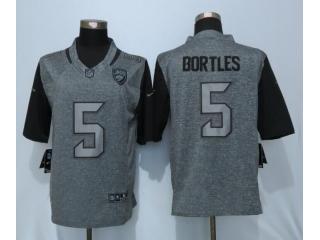 Jacksonville Jaguars 5 Blake Bortles Stitched Gridiron Gray Limited Jersey