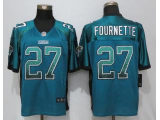 Jacksonville Jaguars 27 Leonard Fournette Drift Fashion Green Elite Jersey