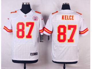 Kansas City Chiefs 87 Travis Kelce Elite Football Jersey White