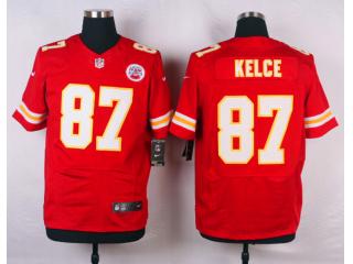 Kansas City Chiefs 87 Travis Kelce Elite Football Jersey Red