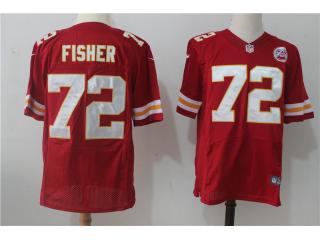Kansas City Chiefs 72 Eric Fisher Elite Football Jersey Red