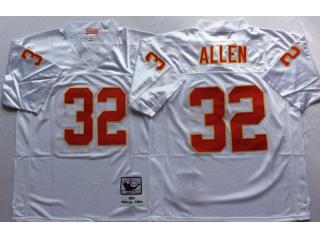 Kansas City Chiefs 32 Marcus Allen Football Jersey White Retro