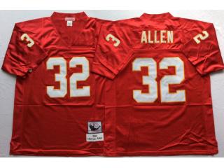 Kansas City Chiefs 32 Marcus Allen Football Jersey Red Retro