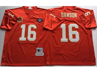 Kansas City Chiefs 16 Len Dawson Foot ball Jersey Red Retro
