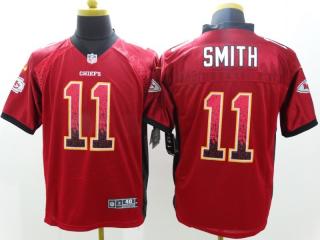 Kansas City Chiefs 11 Alex Smith Drift Fashion Red Elite Jersey