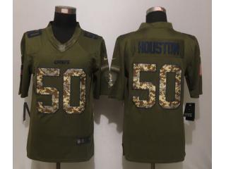 Kansas City Chiefs 50 Justin Houston Green Salute To Service Limited Jersey