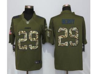Kansas City Chiefs 29 Eric Berry Green Salute To Service Limited Jersey