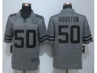Kansas City Chiefs 50 Justin Houston Stitched Gridiron Gray Limited Jersey