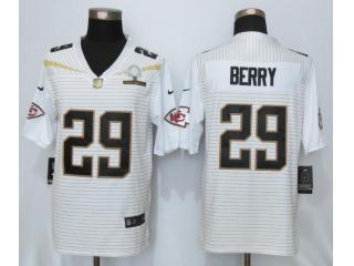 Kansas City Chiefs 29 Eric Berry 2016 Pro Bowl White Elite Jersey