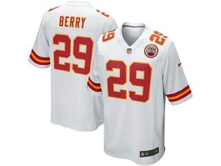 Kansas City Chiefs 29 Eric Berry Football Jersey White Fan edition