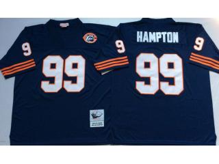 Chicago Bears 99 Dan Hampton Football Jersey Blue Retro