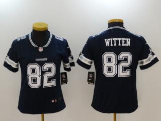 Women Dallas Cowboys 82 Jason Witten Football jersey Legend Navy Blue