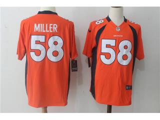 Denver Broncos 58 Von Miller Football Jersey Orange